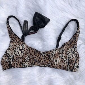 Victorias Secret Sexy Reversible Bra Leopard Black Small